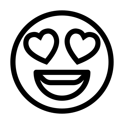 icone smiley cœur